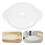 5Pcs Plastic Grinder Covers Transparent Dishwasher Safe Secure Fit Lid 9
