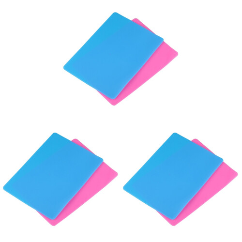 6Pièces Silicone Pour Résine DIY Bleu Rose Premium