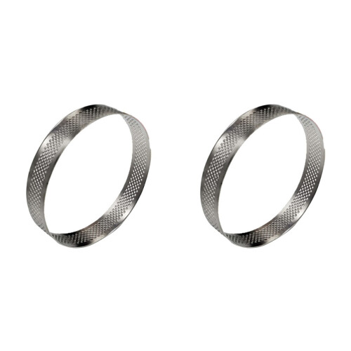 2Stk Backring Rund Aus Silber Für Dessert Und Backen