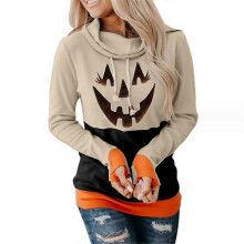 (XXL,STYLE 2)Women Halloween Sweatshirts Pumpkin Face Dancing Skeleton Shirt Long Sleeve Sweater Funny Graphic Pullover