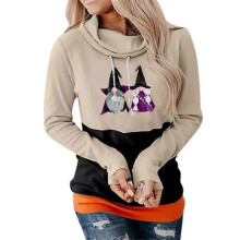 (S,STYLE 15)Women Halloween Sweatshirts Pumpkin Face Dancing Skeleton Shirt Long Sleeve Sweater Funny Graphic Pullover