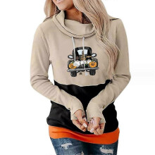 (XXL,STYLE 10)Women Halloween Sweatshirts Pumpkin Face Dancing Skeleton Shirt Long Sleeve Sweater Funny Graphic Pullover