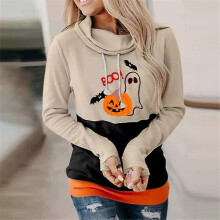(XXL,STYLE 12)Women Halloween Sweatshirts Pumpkin Face Dancing Skeleton Shirt Long Sleeve Sweater Funny Graphic Pullover