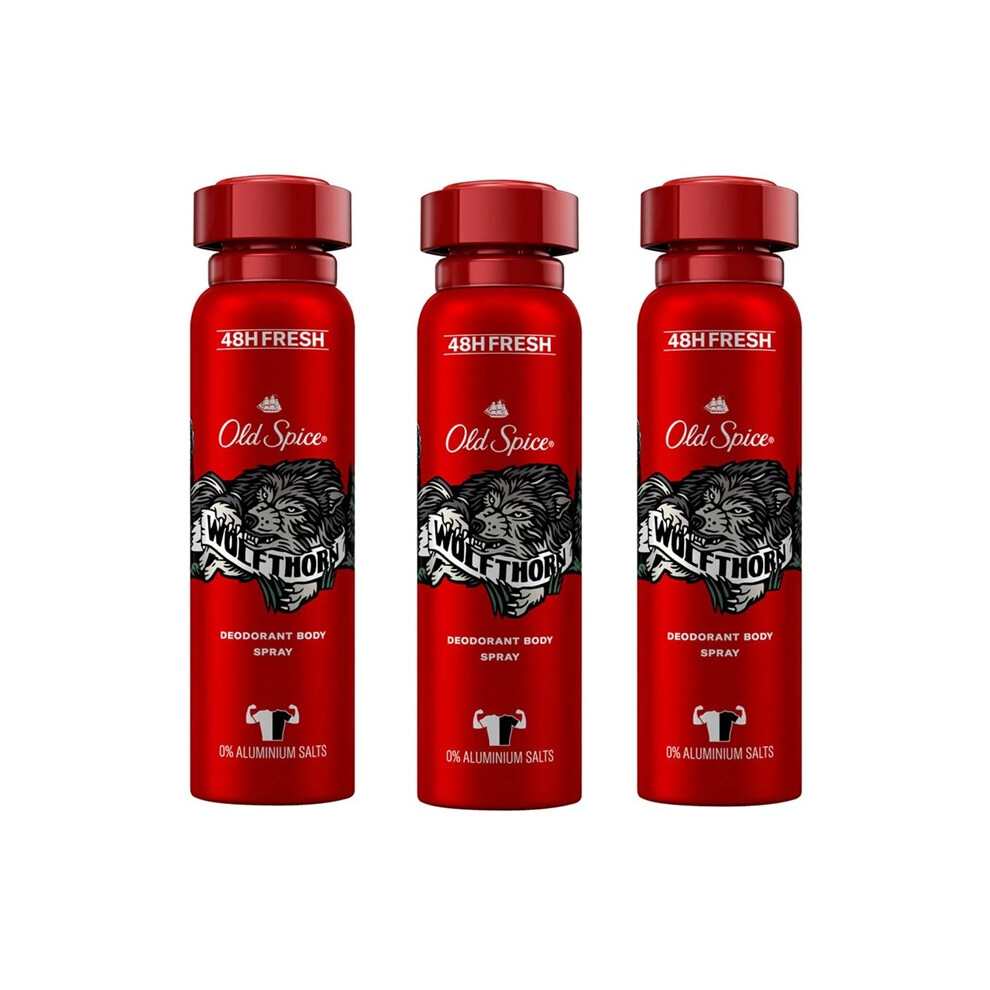Old Spice X3 Deodorant Body Spray Wolfthorn 150Ml