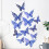 (Blue) 3D Butterfly Wall Stickers for Home Decor 2