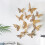 (Gold) 3D Butterfly Wall Stickers for Home Decor 2