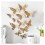 (Gold) 3D Butterfly Wall Stickers for Home Decor 3