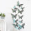 (Green) 3D Butterfly Wall Stickers for Home Decor 3