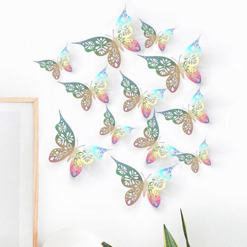 (Laser) 3D Butterfly Wall Stickers for Home Decor 1
