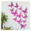 (Rose Red) 3D Butterfly Wall Stickers for Home Decor 3
