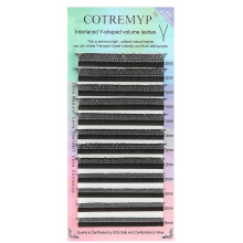 (8 12 Mix) 3D Self-Fanning Volume Lash Extensions