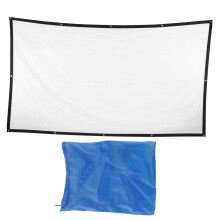 Binnen- en buitenprojectiescherm 16:9 HD-display, kreukvrij canvasdoek, opvouwbaar, eenvoudig te monteren, veelzijdig te gebruiken voor thuisbioscoop