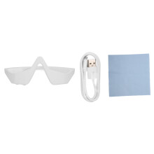 Eye Strain Relief Red Light Therapy Glasses, Microcurrent Eye Massager for Reducing Dark Circles and Puffiness with3D Stimulation Design
