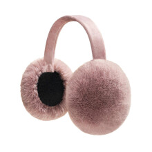 (Pink)Cold Protection Faux Rabbit Hair Ear Warmer Women Earmuffs Winter Warm Ergonomic