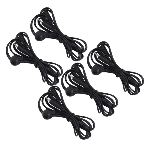 Durable Electrode Wire With2.5mm Plug For TENS EMS Devices Extra Long High Quality EMPI Compatible Strong Material Versatile Application Black 2