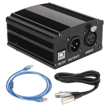 Alimentation fantôme 48 V réutilisable, microphone à condensateur, câble USB, équipement d'enregistrement musical, technologie d'isolation et de