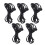 Durable Electrode Wire With2.5mm Plug For TENS EMS Devices Extra Long High Quality EMPI Compatible Strong Material Versatile Application Black 6