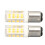Λάμπα LED με ώθηση BA15D με διπλή βάση μπαγιονέτ 6000K λευκό φως ημέρας μακράς διαρκείας 2