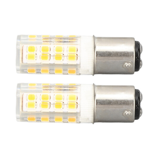 Λάμπα LED με ώθηση BA15D με διπλή βάση μπαγιονέτ 6000K λευκό φως ημέρας μακράς διαρκείας 1