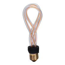 Energibesparende dæmpbar pære Vintage Edison-pære Dekorativ virtuelt glødetrådsdesign Ravfarvet glas Varm hvid Blød varm atmosfære E26-fatning