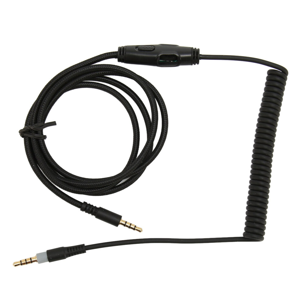 Ofc Wire Replacement Cable For Kingston Hyperx Cloud Alpha Mix Coiled Audio Braided Tangle-Free Hifi Stereo With Volume Control Retractable Up To 9357860362351