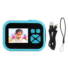 Portable Kids Digital Camera2.0Inch HD Screen24MP Photo Resolution4X Zoom Dual Lens Built In Games And Frames Expandable Storage Up To32GB Eco