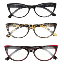 (13.8X13.6X3.9cm) 3pcs Reading Glasses Elderly Reading Glasses Household Men Reading Glasses Spring Hinge Glasses