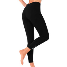 Dameslegging met hoge taille, buikcontrole, yogabroek, fluweelzacht, 7/8 cropped, ondoorzichtig, voor de sportschool en dagelijks gebruik, maat XL