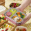 Microwave Safe Stainless Steel 3 Compartment Bento Lunch Box, Blue 7