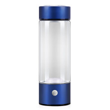 Tragbare Wasserstoff-Wasserflasche, 420 ml, USB-aufladbarer Wasserstoff-Wassergenerator, Glasbecher für wasserstoffreiches Wasser für einen aktiven