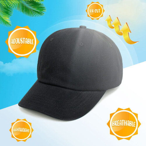 Polyester-Baseballkappe für Kinder mit verstellbarem Klettverschluss 1