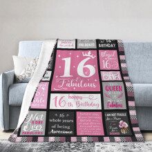 Blaincéad Caithimh Sweet16Gifts do Chailíní, Blaincéad Olann Bog, Clúmhach le haghaidh Maisiúcháin Seomra Maireachtála, Tolg, Leaba (60*80