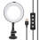 Live Streaming Lighting Ring Light For Laptop, Webcam Lighting Dimmable Led Ring Light With Adjustable Brightness Suction Cup Mount Non Glare Soft 3