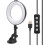 Live Streaming Lighting Ring Light For Laptop, Webcam Lighting Dimmable Led Ring Light With Adjustable Brightness Suction Cup Mount Non Glare Soft 4
