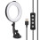 Live Streaming Lighting Ring Light For Laptop, Webcam Lighting Dimmable Led Ring Light With Adjustable Brightness Suction Cup Mount Non Glare Soft 5