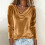 Women's Solid Long Sleeve Top with Draped Cowl Neck 5