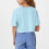 Top corti estivi da ragazza, magliette oversize a girocollo, a maniche corte, basic. 3