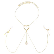 Adjustable Body Chain Necklace for Women Alloy 1 Piece