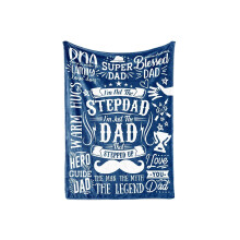 Geschenke für Stiefväter, Papa-Geschenke, Decke von Tochter und Sohn, Der Mann, der Mythos, die Legende, Fleecedecken (76 x 102 cm)