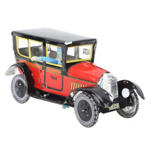 Voiture de taxi vintage en tôle rouge élégante, à remontoir, pour fêtes et décoration en Australie
