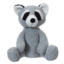 Peluche de mapache de terciopelo para niños, 23 cm (9,1 pulgadas)