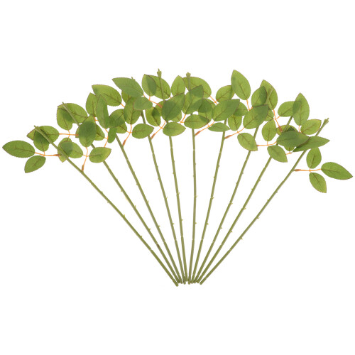 40Pièces Branches Plastiques Vertes Pour Arrangement Floral 1