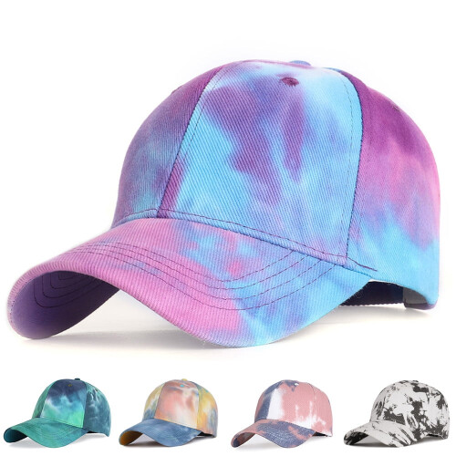 Καπέλο χαμηλού προφίλ από βαμβάκι Tie Dye, καπέλο μπέιζμπολ Hiphop, μοντέρνο καπέλο 1
