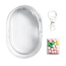 (White, Bag Keychain Ball) Kids Plush Doll Pouch - Gift Bag for Holidays