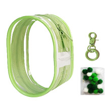 (Apple Green, Bag Keychain Ball) Kids Plush Doll Pouch - Gift Bag for Holidays