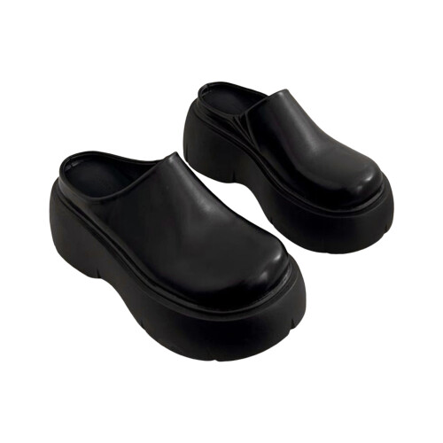 (Black, 39) Women\'s Summer Slide Sandals Thick Sole Comfortable