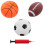 3Ensembles Mini Ballons De Basket Gonflables Multicolores 3
