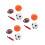 3Ensembles Mini Ballons De Basket Gonflables Multicolores 7