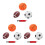 3Ensembles Mini Ballons De Basket Gonflables Multicolores 8
