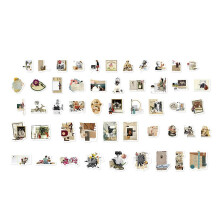 100 Blatt Vintage Scrapbooking Aufkleber Decals Japanisches Papier Paste Planer Zubehör